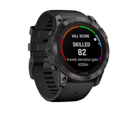 Garmin Fenix 7X Pro Sapphire Solar, Carbon Gray Titanium w/ Black Band (010-02778-10)