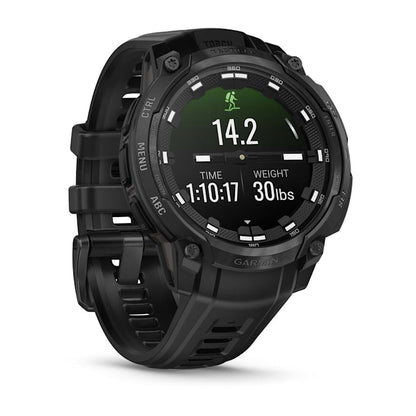 Garmin Instinct Crossover AMOLED Tactical Edition smartwatch, black rugged design