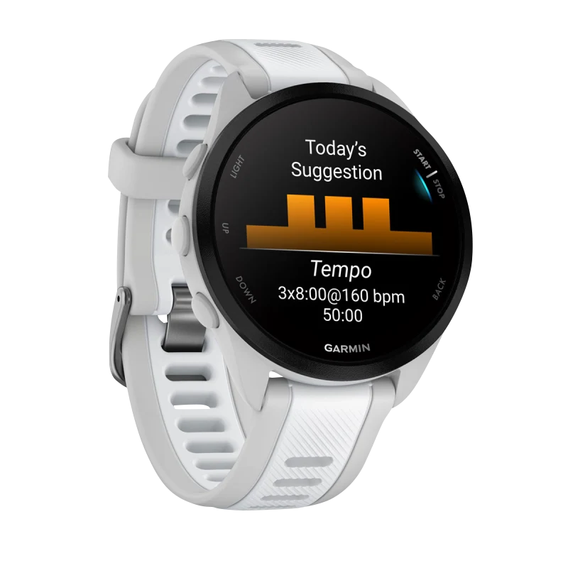 Garmin Forerunner 165, Mist Gray/Whitestone (010-02863-21) by Garmin