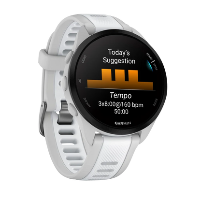 Garmin Forerunner 165, Mist Gray/Whitestone (010-02863-21) by Garmin