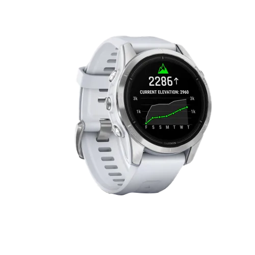 Garmin Epix Pro (Gen 2), 42 mm Standard Edition Silver with Whitestone Band (010-02802-00)