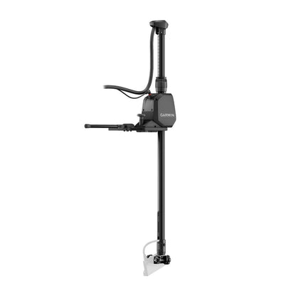 Garmin Spy Pole Mount 42in motorized marine pole mount in black with Garmin branding.