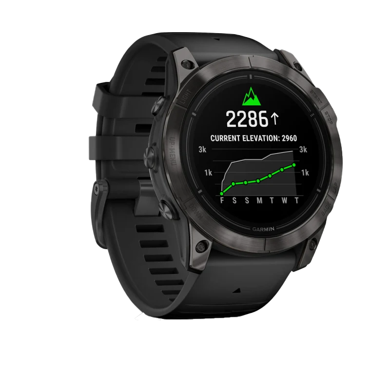 Garmin Epix Pro (Gen 2), 51 mm Sapphire Edition Carbon Gray DLC Titanium with Black Band (010-02804-00)