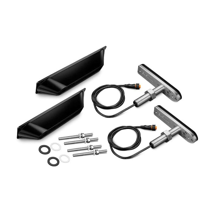 Garmin GT30-THP dive computer mounting kit with two arms, cables and mounting hardware