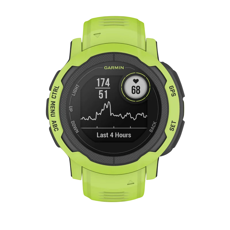 Garmin Instinct 2, Electric Lime (Garmin Certified Refurbished)