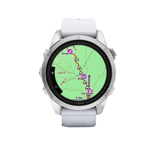 Garmin Epix Pro (Gen 2), 42 mm Standard Edition Silver with Whitestone Band (010-02802-00)