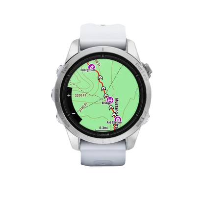 Garmin Epix Pro (Gen 2), 42 mm Standard Edition Silver with Whitestone Band (010-02802-00)