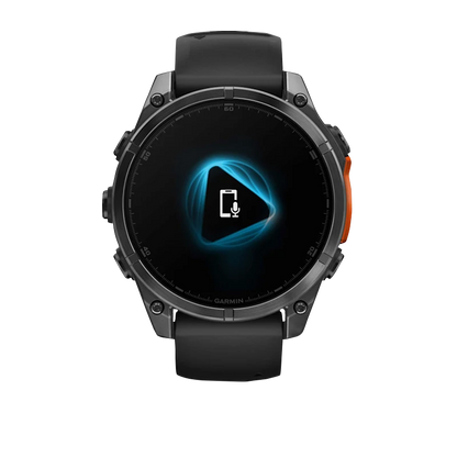 Garmin Fenix 8, 51 mm AMOLED, Slate Gray with Black Silicone Band (010-02905-00)