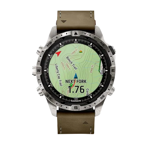 Garmin MARQ Adventurer (Gen 2), Damascus Steel Edition Modern Tool Watch (010-03393-30)