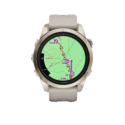Garmin Epix Pro (Gen 2), 42 mm Sapphire Edition Soft Gold with Light Sand Band (010-02802-10)
