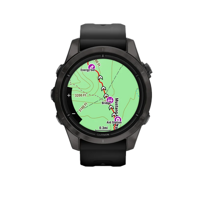 Garmin Epix Pro (Gen 2), 42 mm Sapphire Edition Carbon Gray DLC Titanium with Black Band (010-02802-14)