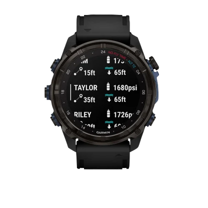 Garmin Descent Mk3i, 51 mm Carbon Gray DLC Titanium with Black Silicone Band (010-02752-10)