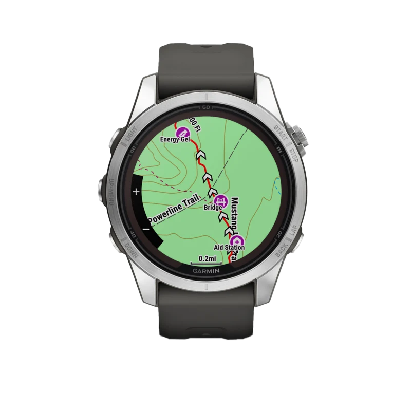 Garmin Fenix 7S Pro Solar Edition Silver with Graphite Band (010-02776-00)