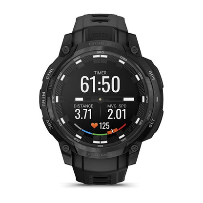 Garmin Instinct Crossover AMOLED Tactical Edition smartwatch, black rugged design