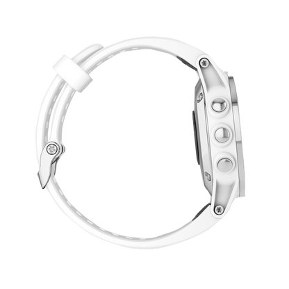 Garmin Fenix 5S Plus Sapphire White w/ Carrara White Band (010-01987-00)