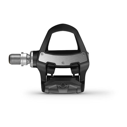 Garmin Rally RK200 dual-sensing power meter pedal, black with silver metal spindle.