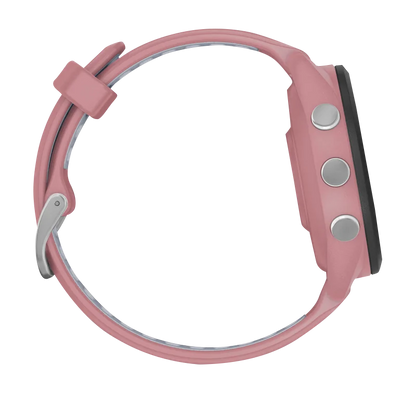 Garmin Forerunner 265S, 42 mm Black Bezel with Light Pink Case and Light Pink/Whitestone Silicone Band (010-02810-05)