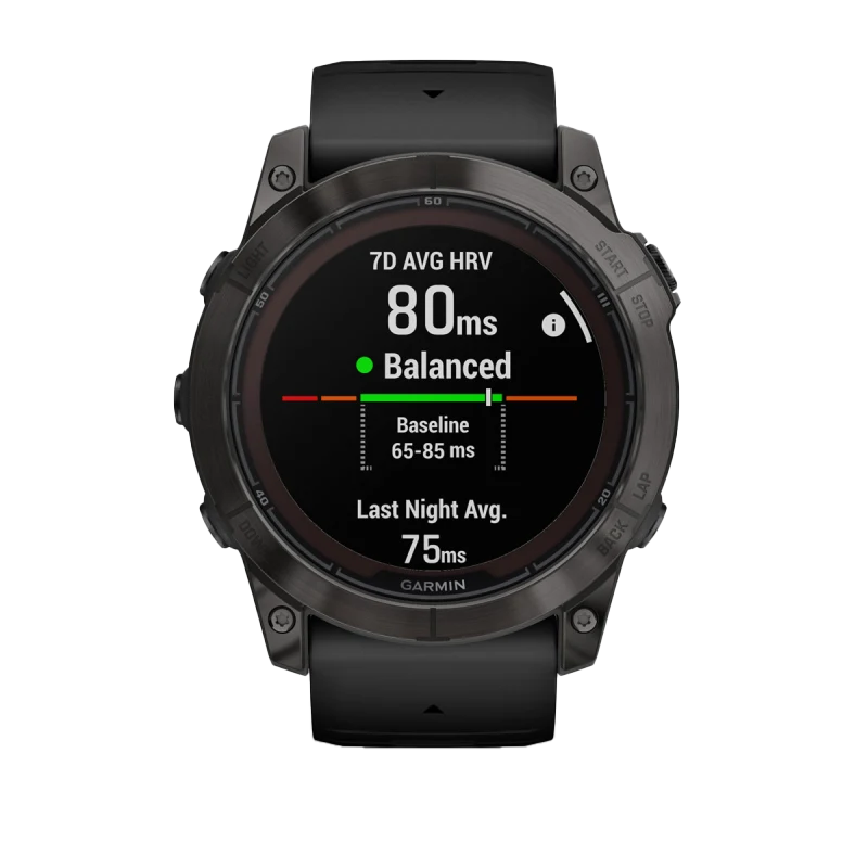 Garmin Fenix 7X Pro Sapphire Solar, Carbon Gray Titanium w/ Black Band (010-02778-10)