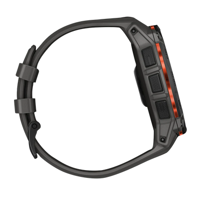 Garmin Instinct 3 Solar, (50mm) Black with Charcoal Band (010-02935-00)