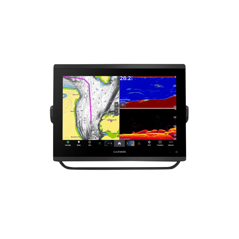 Garmin GPSMAP 1243xsv SideVü, ClearVü and Traditional CHIRP Sonar with Mapping (010-02367-61)