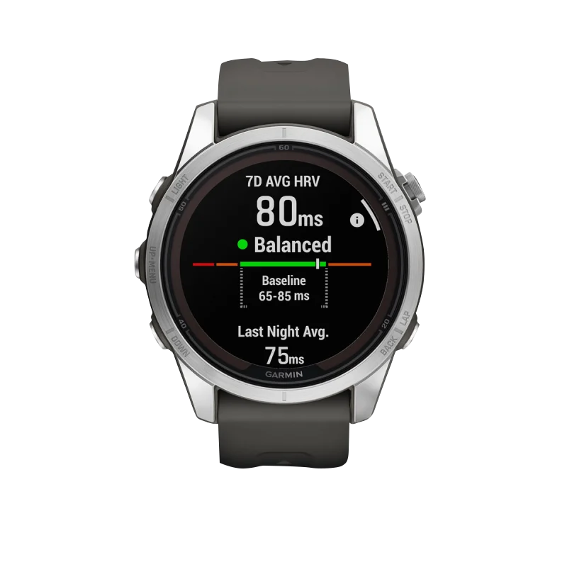 Garmin Fenix 7S Pro Solar Edition Silver with Graphite Band (010-02776-00)