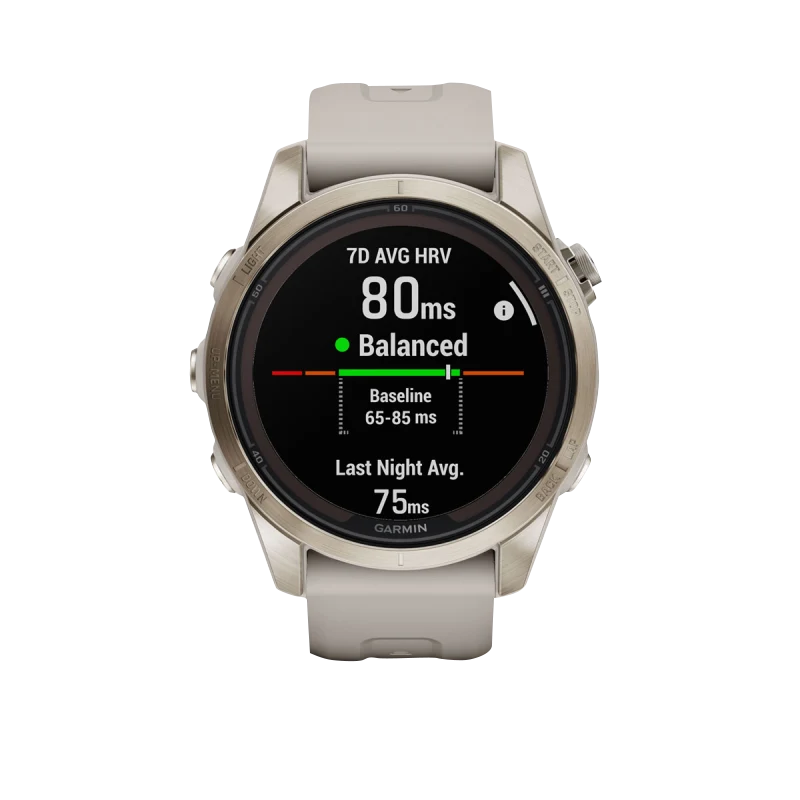 Garmin Fenix 7S Pro Sapphire Solar, Soft Gold with Light Sand Band (010-02776-14)