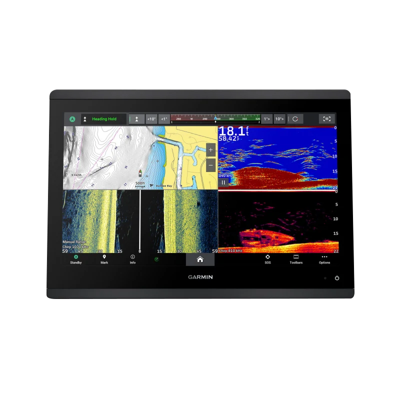 Garmin GPSMAP 1643xsv SideVü, ClearVü and Traditional CHIRP Sonar with Mapping (010-02919-03)