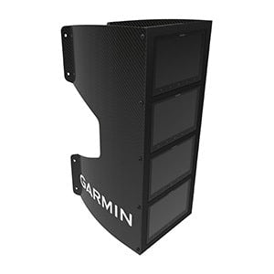 Garmin carbon fiber mast bracket for fish finder transducers, black textured finish
