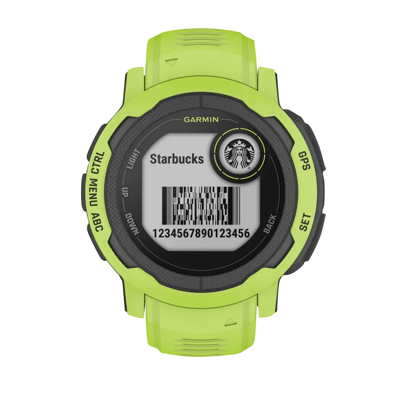 Garmin Instinct 2, Electric Lime (Garmin Certified Refurbished)