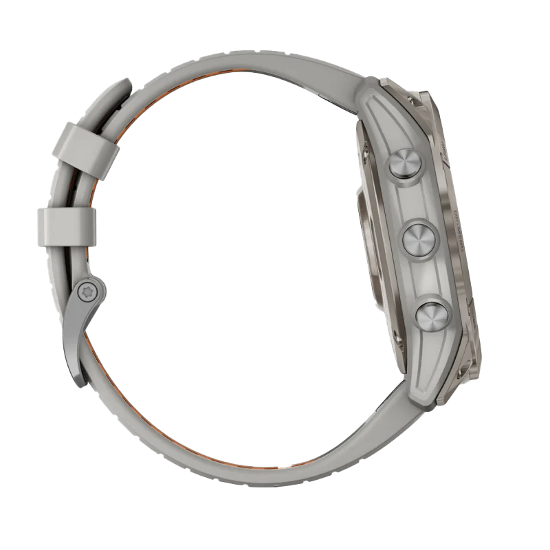 Garmin Fenix 7X Pro Sapphire Solar Edition Titanium with Fog Gray/Ember Orange Band (010-02778-14)