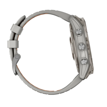 Garmin Fenix 7X Pro Sapphire Solar Edition Titanium with Fog Gray/Ember Orange Band (010-02778-14)