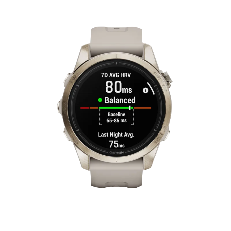 Garmin Epix Pro (Gen 2), 42 mm Sapphire Edition Soft Gold with Light Sand Band (010-02802-10)