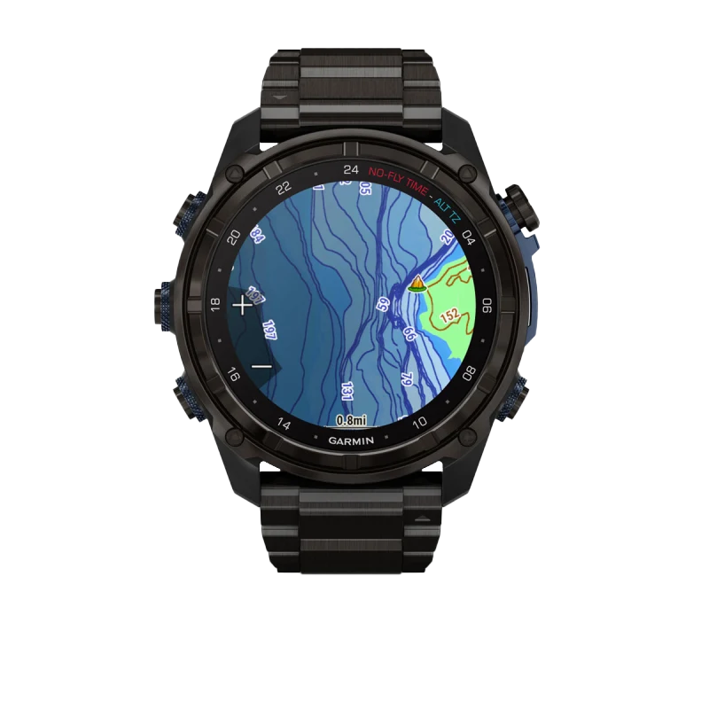 Garmin Descent Mk3i, 51 mm Carbon Gray DLC Titanium with DLC Titanium Band (010-02752-13)