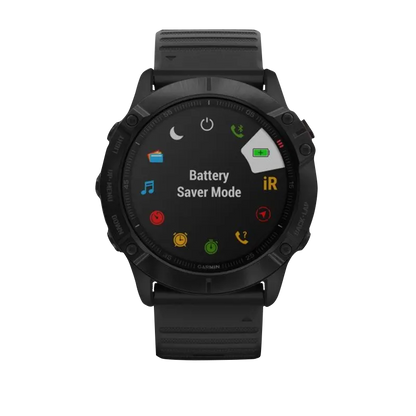Garmin Fenix 6X Pro, Black with Black Band (Garmin Certified Refurbished)
