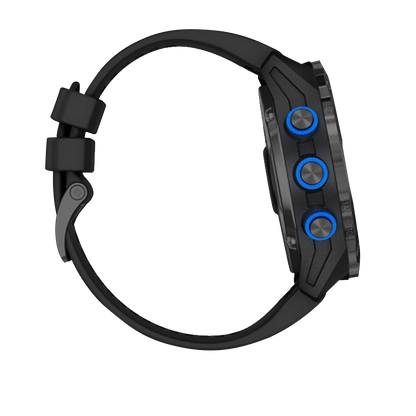 Garmin Descent Mk2i Titanium Carbon Gray DLC avec bracelet noir (remis à neuf certifié Garmin)