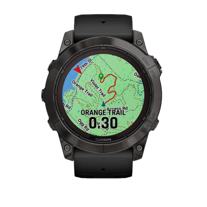 Garmin Fenix 7X Pro Sapphire Solar, Carbon Gray Titanium w/ Black Band (010-02778-10)