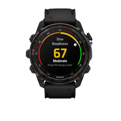 Garmin Descent Mk3i, 51 mm Carbon Gray DLC Titanium with Black Silicone Band (010-02752-10)