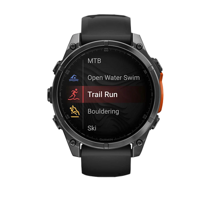 Garmin Fenix 8, 51 mm AMOLED, Slate Gray with Black Silicone Band (010-02905-00)