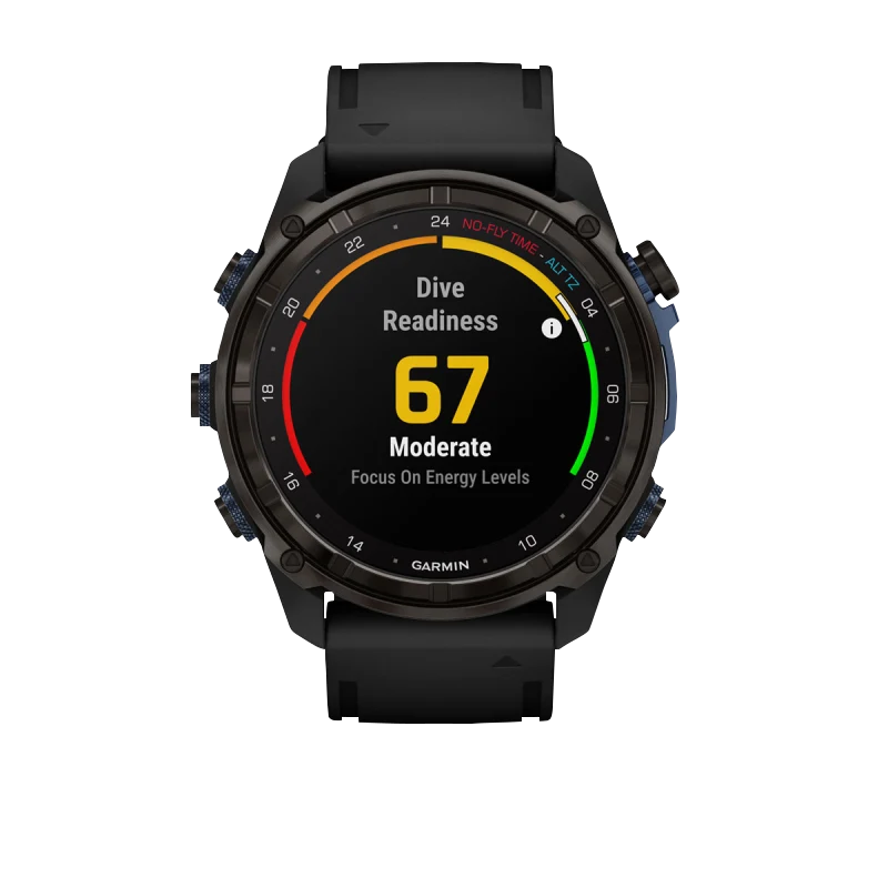 Garmin Descent Mk3i, 51 mm Carbon Gray DLC Titanium with Black Silicone Band and Descent T2 Transceiver