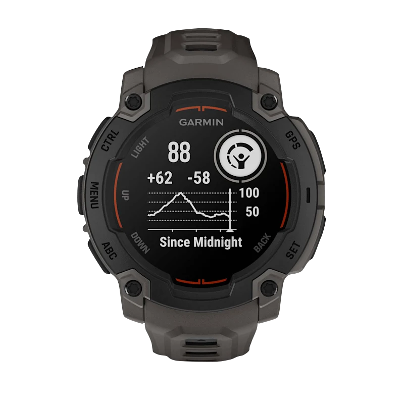 Garmin Instinct E, (45mm) Black with Charcoal Band (010-02933-00)