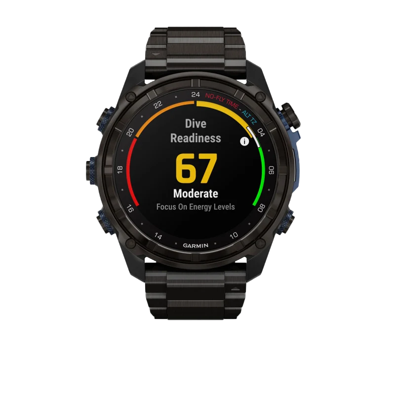 Garmin Descent Mk3i, 51 mm Carbon Gray DLC Titanium with DLC Titanium Band (010-02752-13)