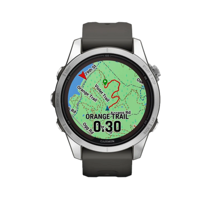 Garmin Fenix 7S Pro Solar Edition Silver with Graphite Band (010-02776-00)