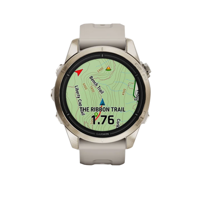Garmin Epix Pro (Gen 2), 42 mm Sapphire Edition Soft Gold with Light Sand Band (010-02802-10)
