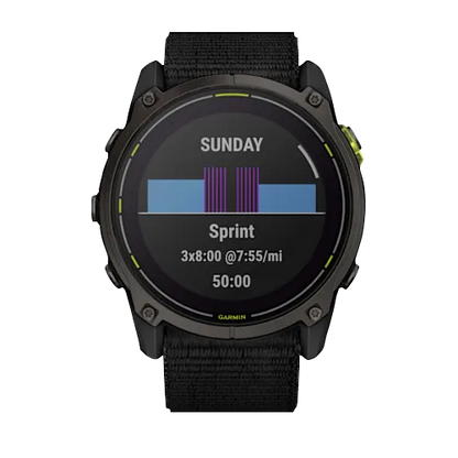 Garmin Enduro 3 Black, Ultraperformance GPS Smartwatch with Navigation, Activity, and Health Features (010-02751-00)