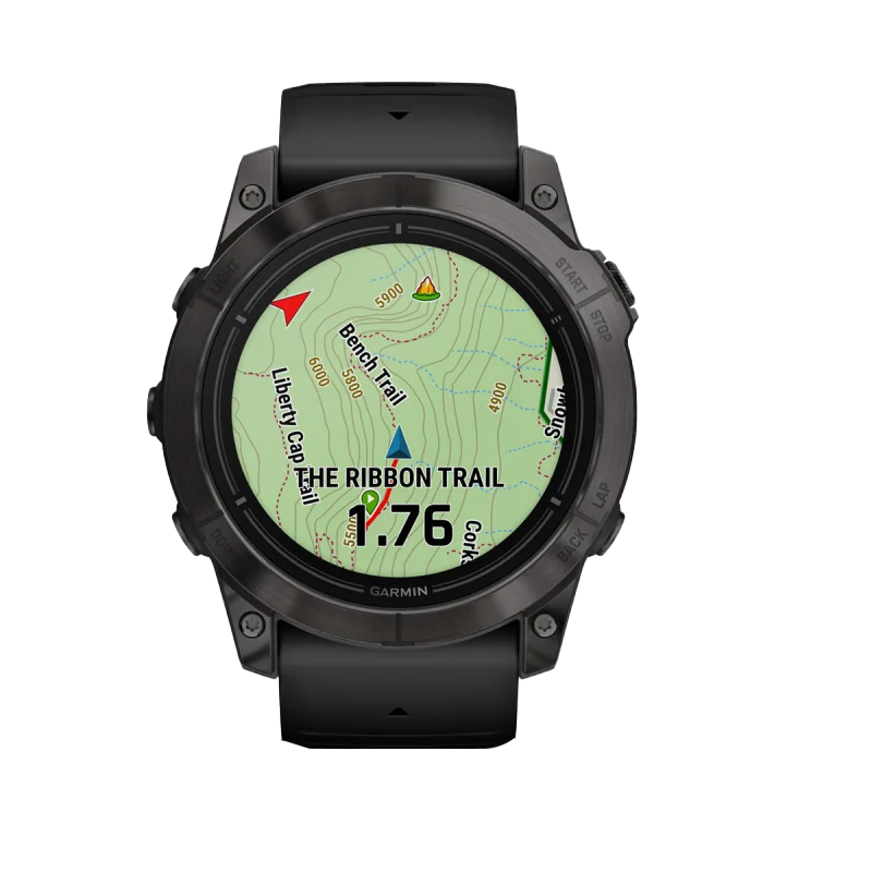 Garmin Epix Pro (Gen 2), 51 mm Sapphire Edition Carbon Gray DLC Titanium with Black Band (010-02804-00)