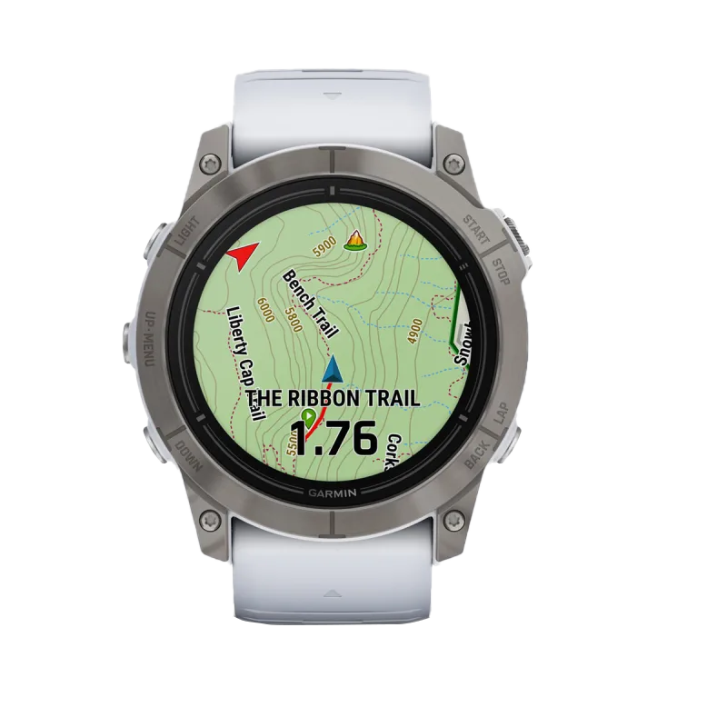 Garmin Epix Pro (Gen 2), 51 mm Sapphire Edition Titanium with Whitestone Band (010-02804-10)