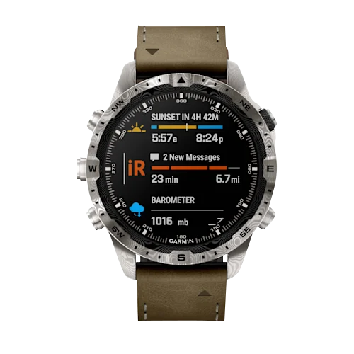 Garmin MARQ Adventurer (Gen 2), Damascus Steel Edition Modern Tool Watch (010-03393-30)