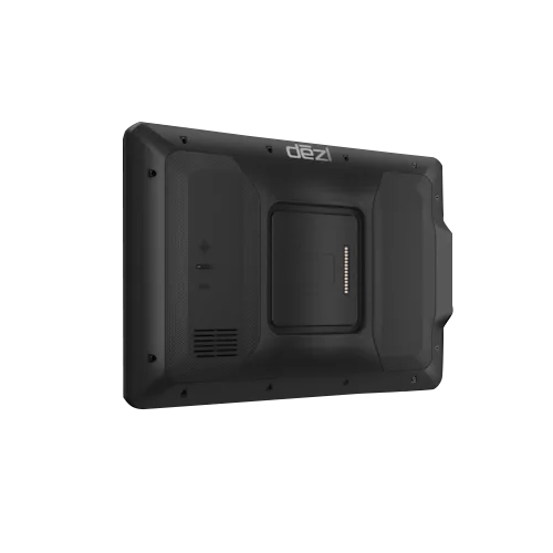 Garmin Dezl OTR820, 8 inch GPS Truck Navigator, (010-02925-00) back view showcasing durable design for truckers.