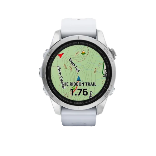 Garmin Epix Pro (Gen 2), 42 mm Standard Edition Silver with Whitestone Band (010-02802-00)