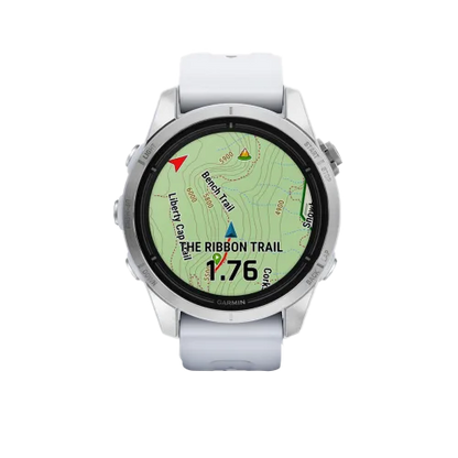 Garmin Epix Pro (Gen 2), 42 mm Standard Edition Silver with Whitestone Band (010-02802-00)